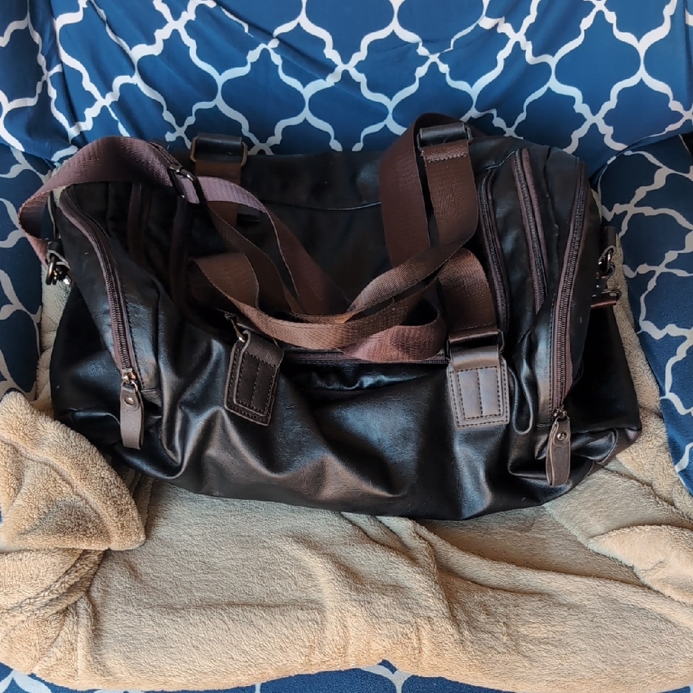 Stylish Black and Brown Men's Bag